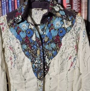 Fenton Purple and Blue Floral Shirt